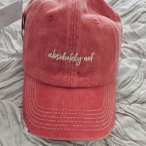 Absolutely Not Red Cap